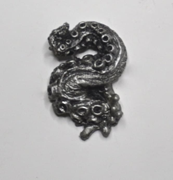 Kraken Tentacle Magnet, Pewter Finish