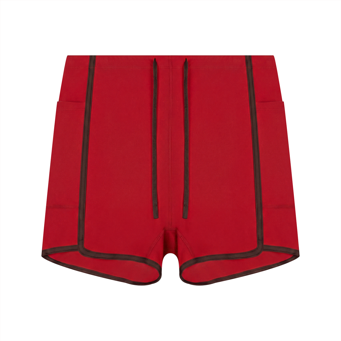 Loki & Ivy Women's High Rise Color Block Yoga Shorts