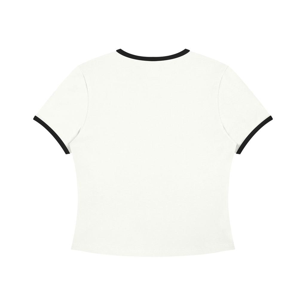 Loki & Ivy Women’s Color Block Crop T-Shirt
