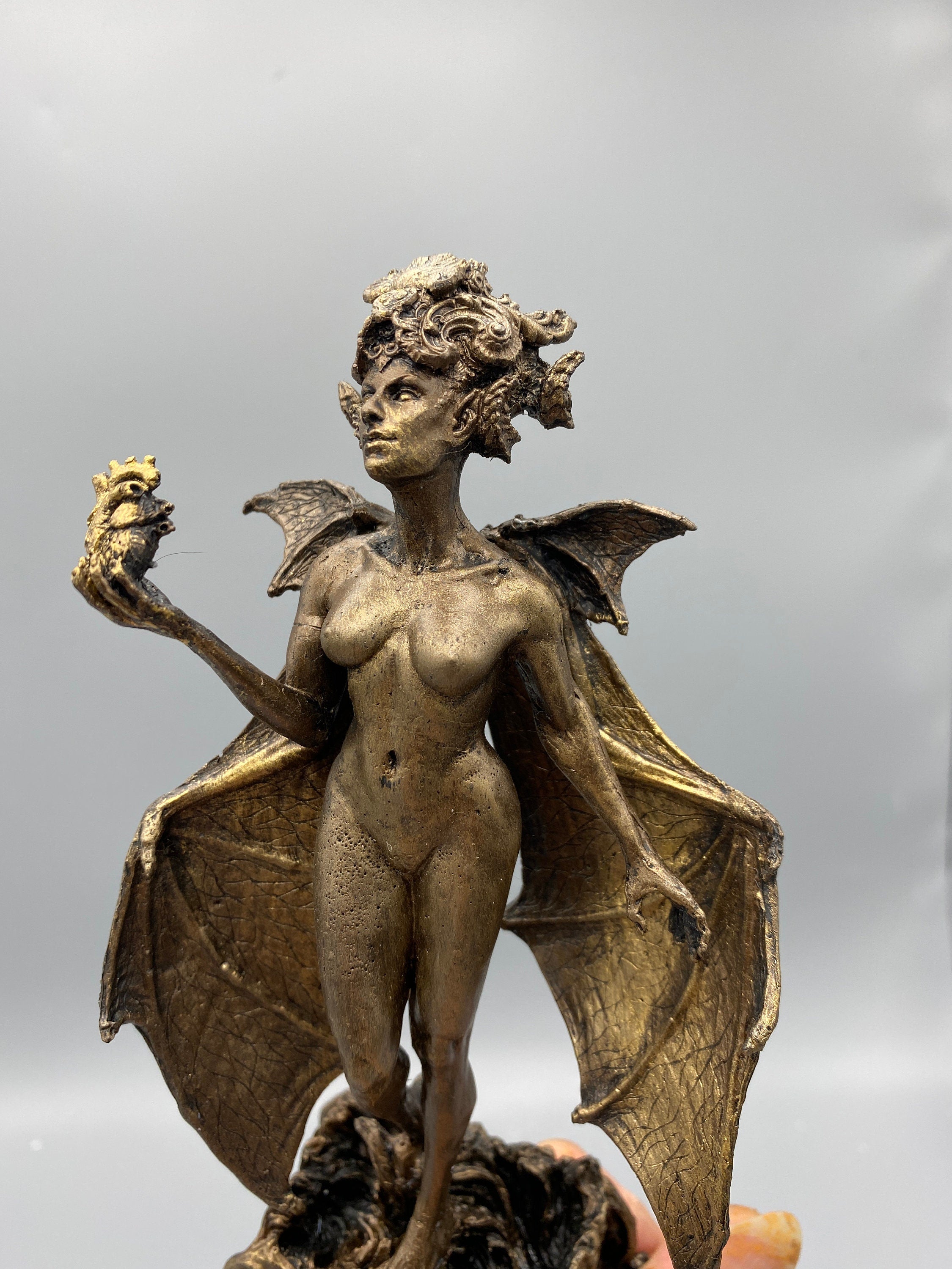 Lilith Statue, Half Scale Resin Sculpture | Mythic Goddess Figurine |Myths and Legends Character |Altar Statue for Gothic Home Decor