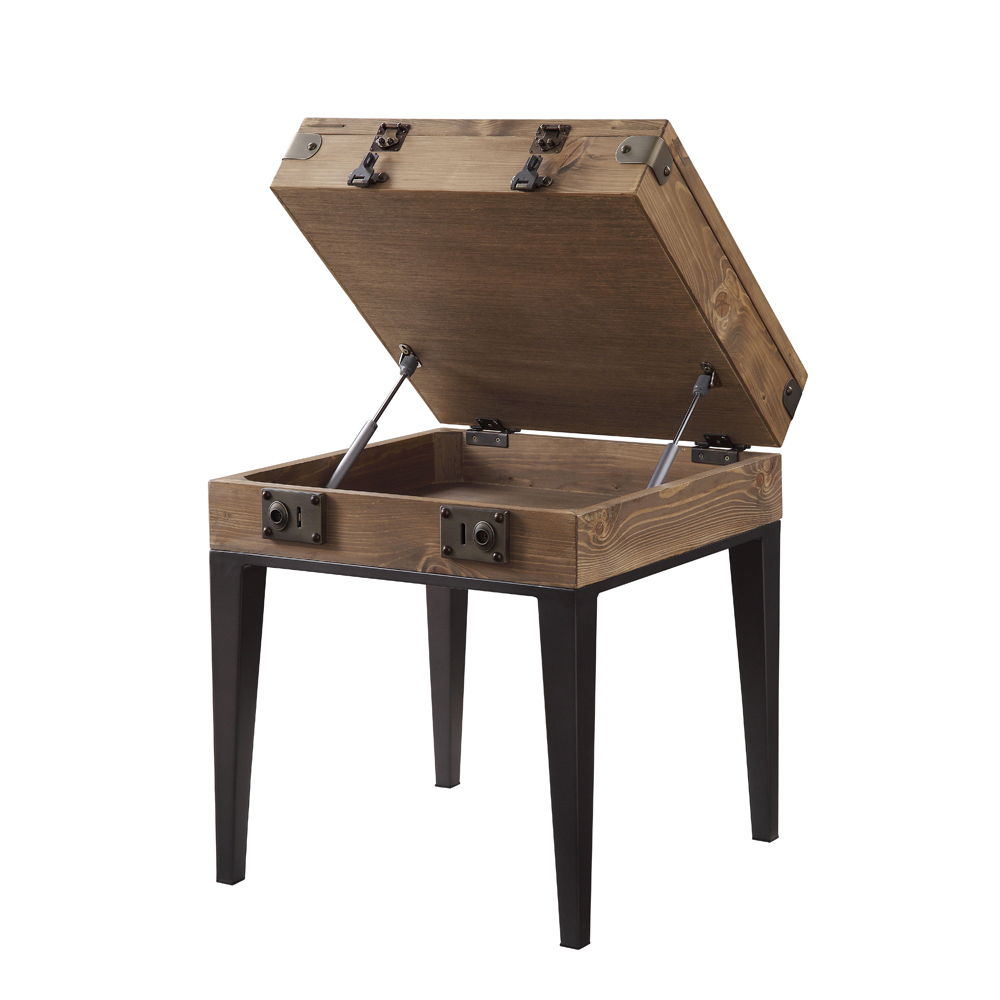 Kolin - Accent Table - Rustic Oak & Matte Gray