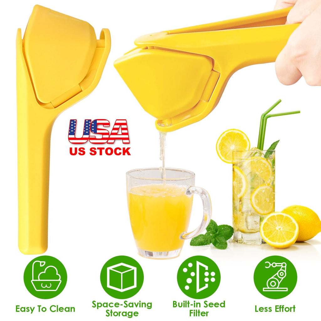 Manual Lemon Squeezer Fold Flat Design Effortless Hand Lemon Juicer Squeezer Manual Citrus Juicer with Sideways Pivot Increase Leverage Reduce Effort
