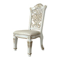 Vendome - 48" Side Chair (Set of 2) - Synthetic Leather & Antique Pearl