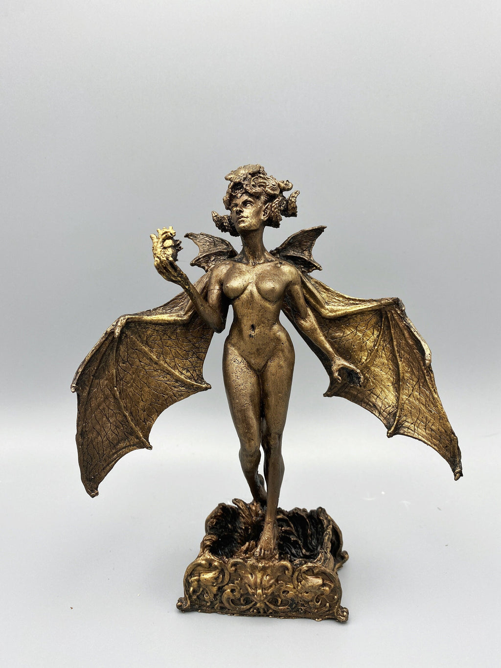 Lilith Statue, Half Scale Resin Sculpture | Mythic Goddess Figurine |Myths and Legends Character |Altar Statue for Gothic Home Decor