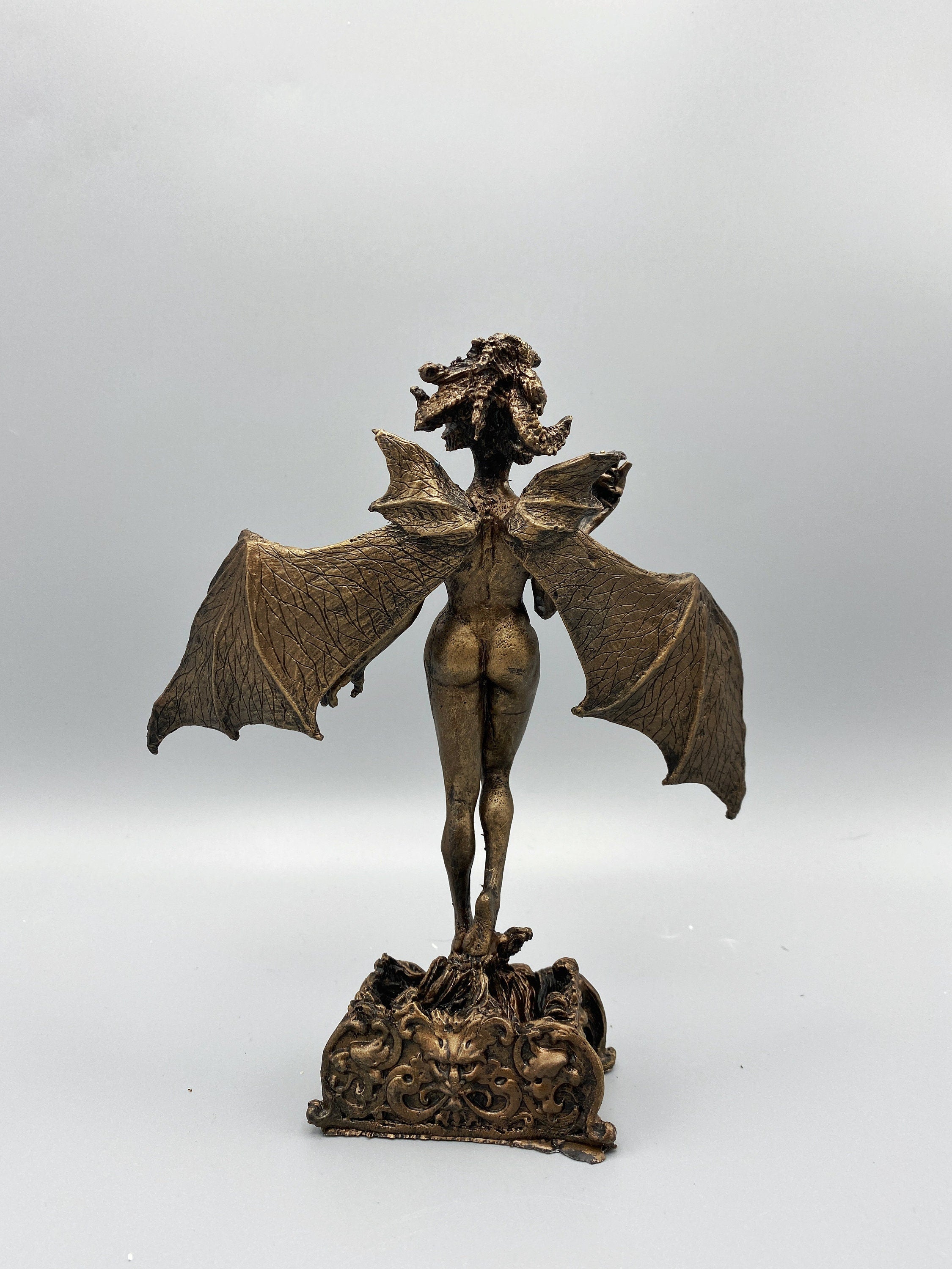 Lilith Statue, Half Scale Resin Sculpture | Mythic Goddess Figurine |Myths and Legends Character |Altar Statue for Gothic Home Decor