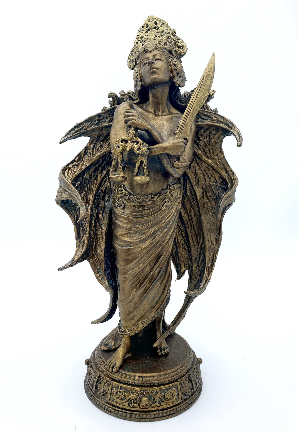 Nemesis/ Themis Statue: Goddess of Justice and Vengeance | Mythological Gods Figurine | Myths and Legends Statue |Statue for Gothic Decor