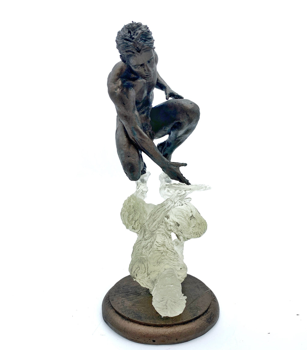 Narcissus' Reflection Statue: Introspection and Identity, Translucent Version