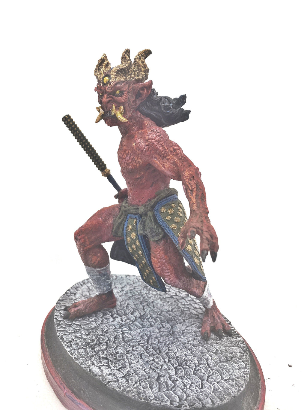 Oni Statue, Full Color, Red