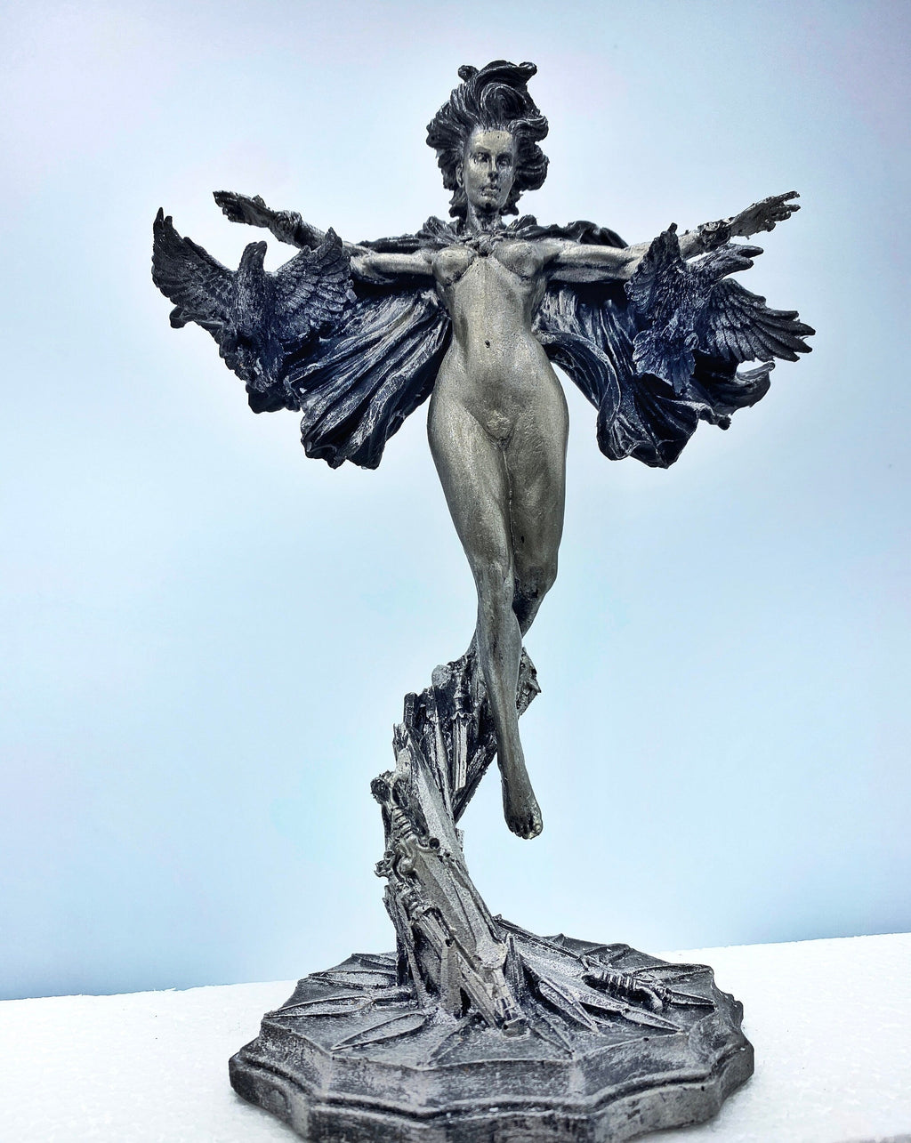 Morrigan the Celtic Goddess Statue | Mythological Deities Figurine | Myths and Legends Character | Mythic Altar Statue for Gothic Home Decor