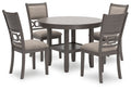 Wrenning - Dining Room Table Set (Set of 5) - Gray