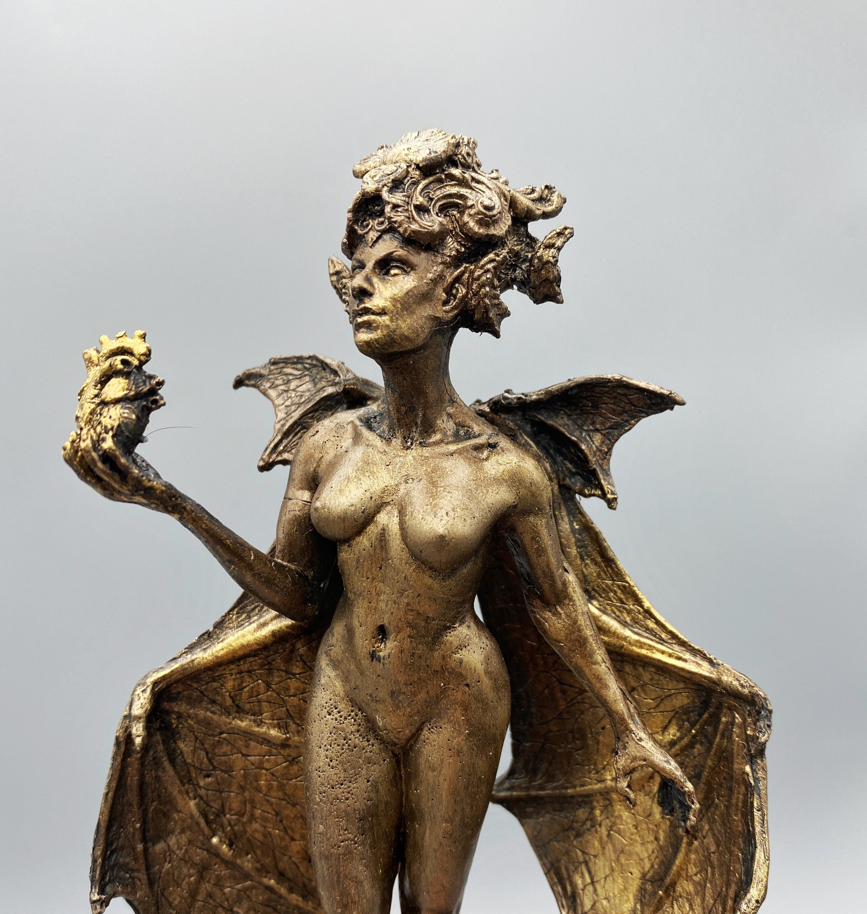 Lilith Statue, Half Scale Resin Sculpture | Mythic Goddess Figurine |Myths and Legends Character |Altar Statue for Gothic Home Decor