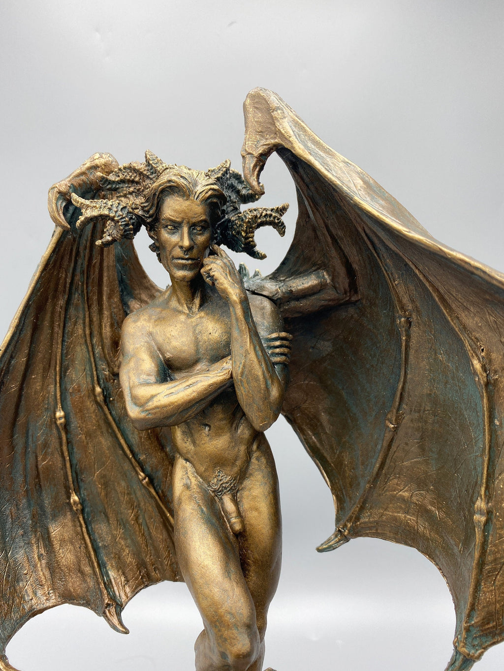 Lucifer Morning Star Statue | Mythological Deities Figurine | Fallen Angel Character Statue | Satan Altar Statue for Gothic Home Decor