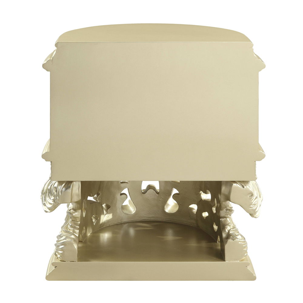 Vatican - Nightstand - Champagne Silver