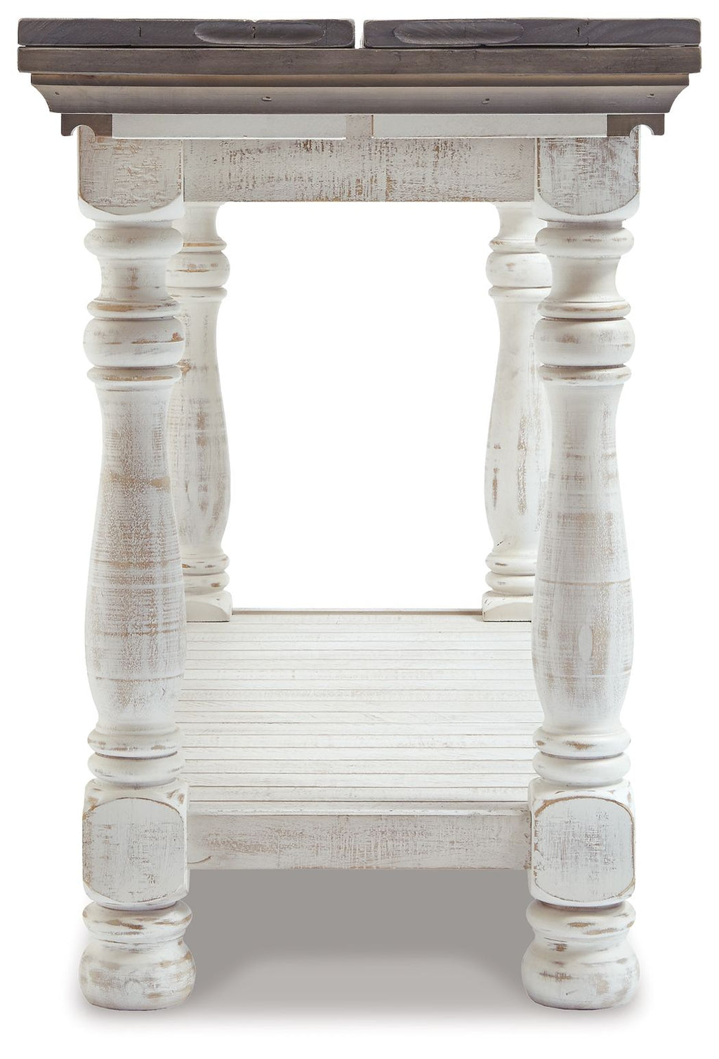 Havalance - Flip Top Sofa Table - Gray / White