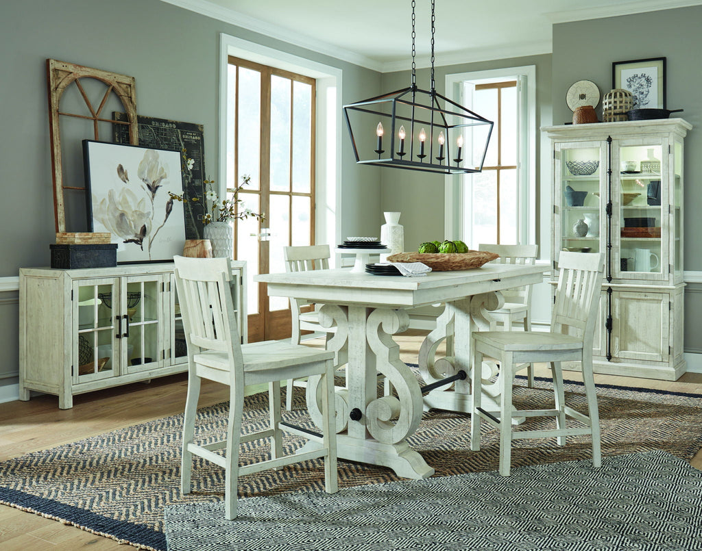 Bronwyn - Counter Chair (Set of 2) - Alabaster