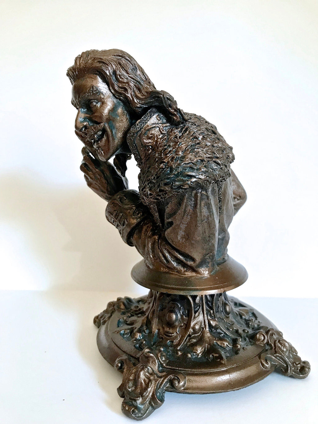 Dracula: Vlad the Impaler Bust | Legendary Vampire Figurine | Victorian Gothic Undead Creature | Dark Art Gift and Spooky Home Decor