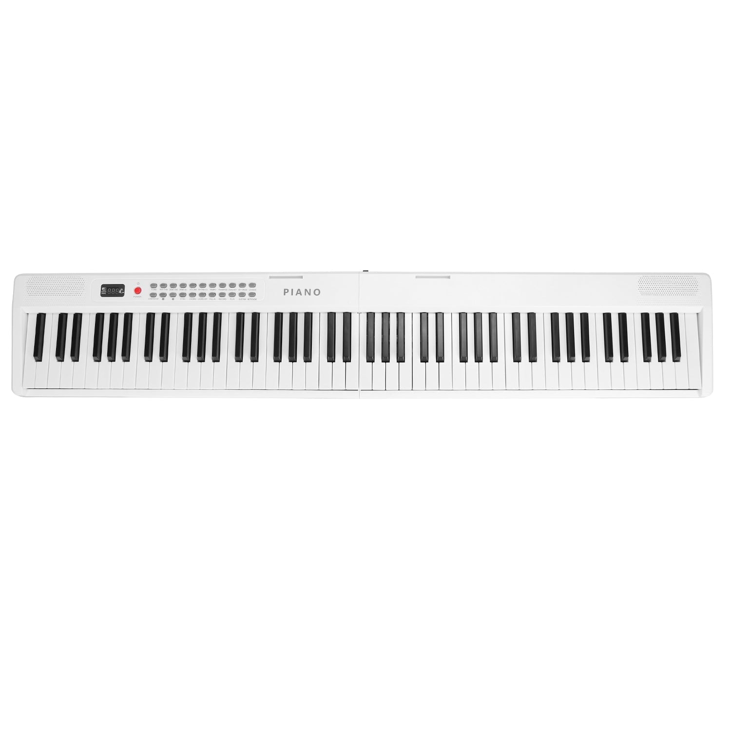 Folding Piano Keyboard 88 Keys Rechargeable Full Size Semi Weighted Piano Digital ElectronicÊPiano with LCD Screen Carry Bag Mic Sheet Music Stand Sti