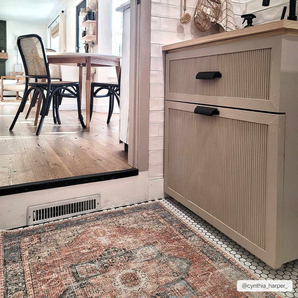 Rosman Distressed Washable Area Rug