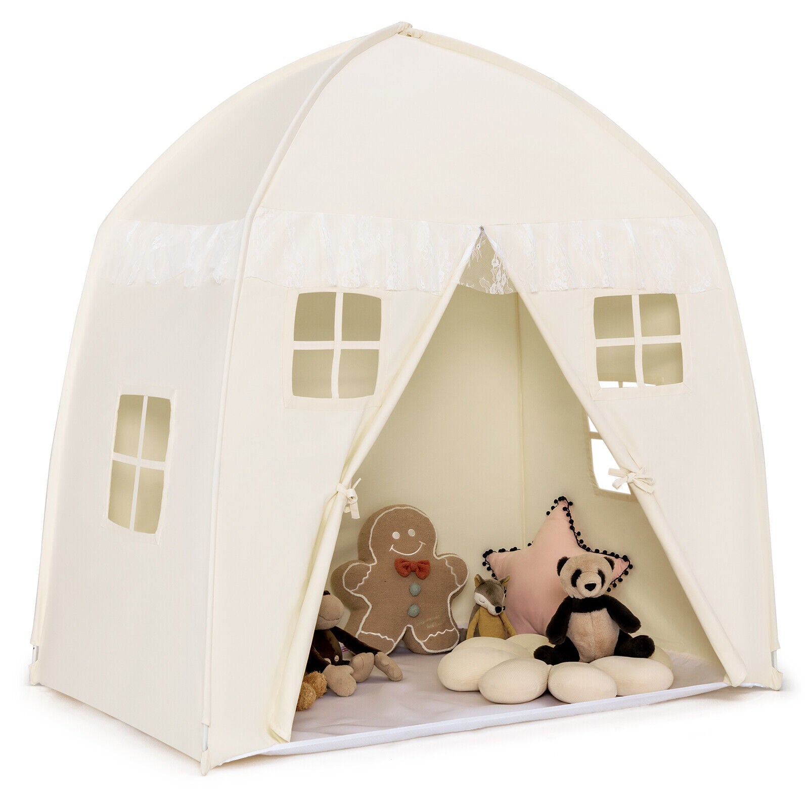 Portable Indoor Kids Play Castle Tent-White