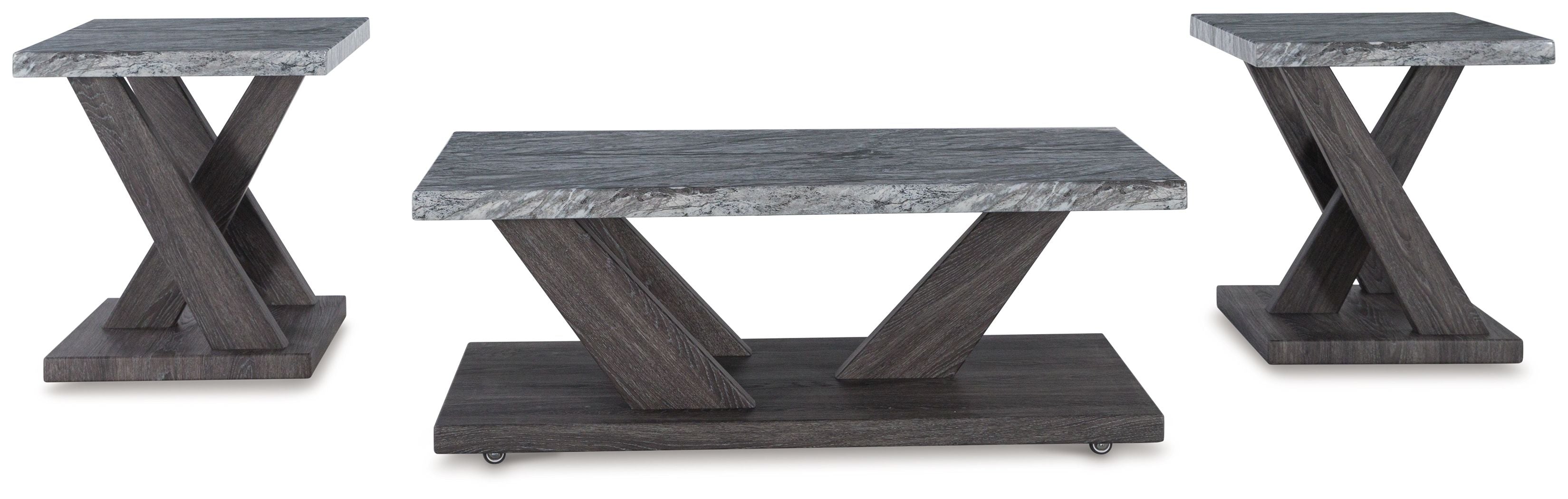 Bensonale - Occasional Table Set (Set of 3) - Brown / Gray