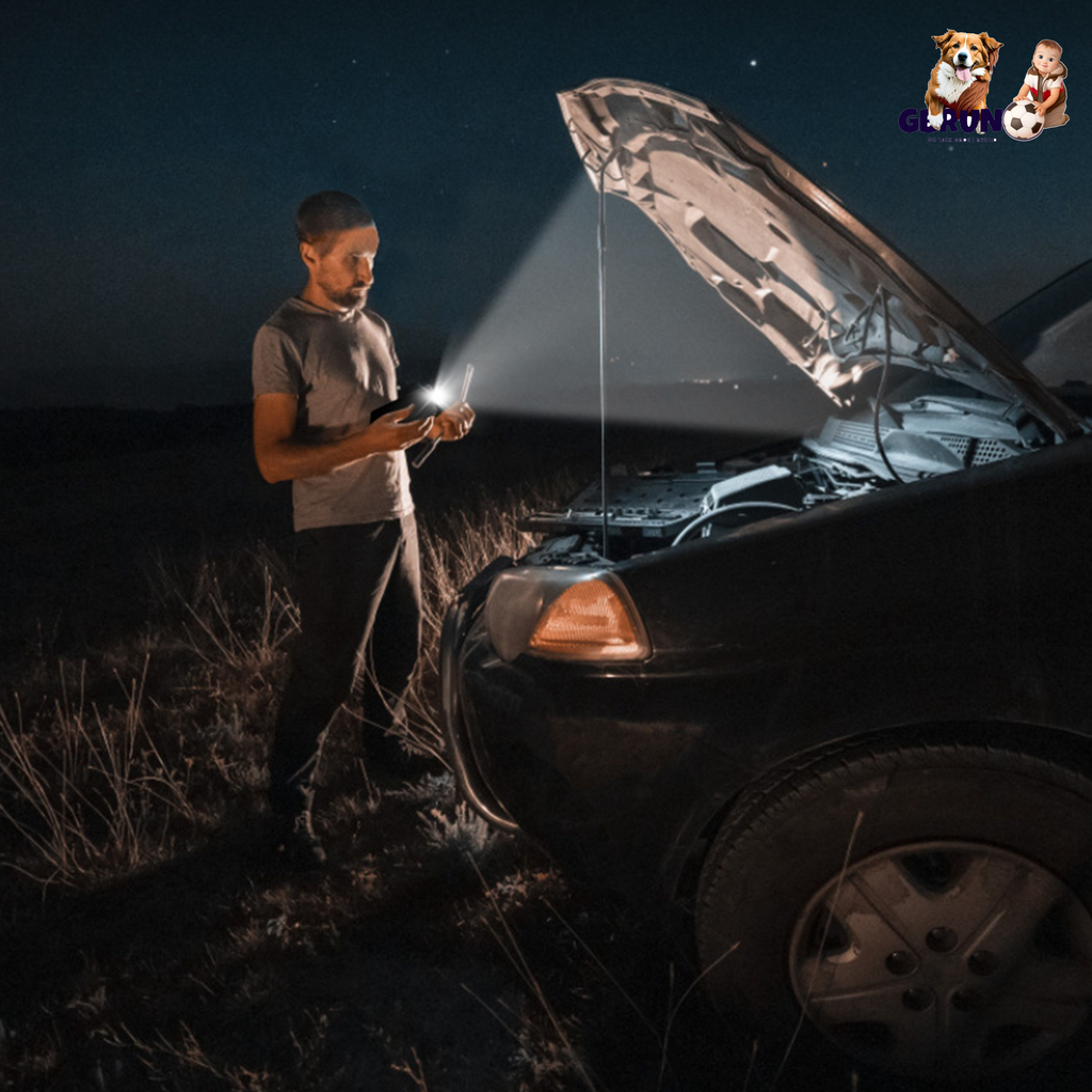 12V Car Jumper Starter 400A Peak 20000mAh Battery Charger Power Bank Portable Power Booster Battery w/ 3 Flashlight Modes