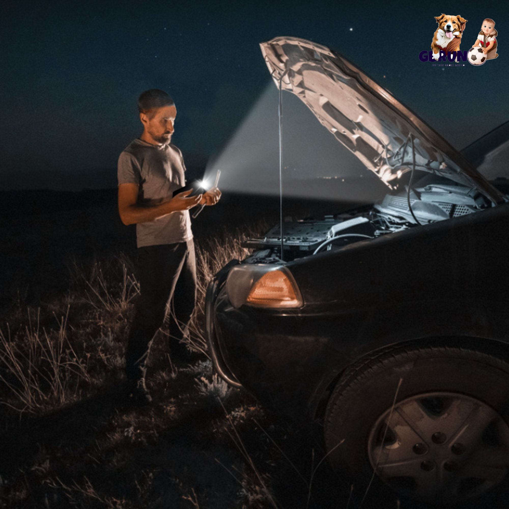 12V Car Jumper Starter 400A Peak 20000mAh Battery Charger Power Bank Portable Power Booster Battery w/ 3 Flashlight Modes