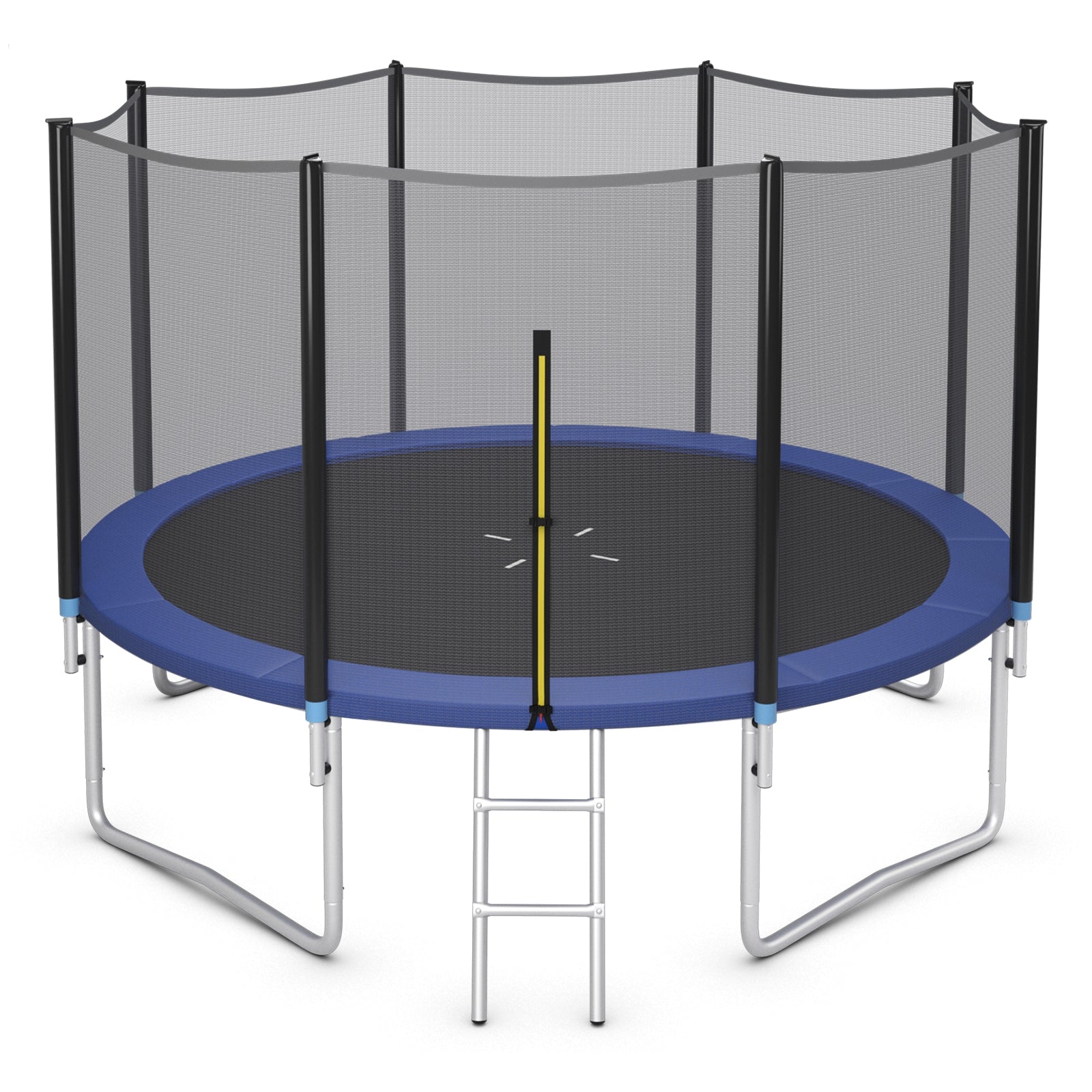 8/10/12/14/15/16 Feet Outdoor Trampoline Bounce Combo with Safety Closure Net Ladder-12 ft