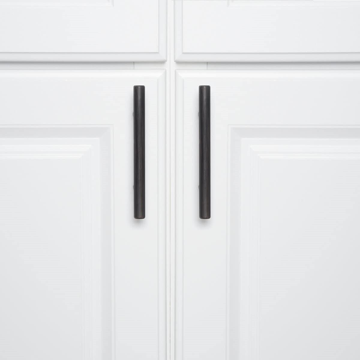 Set of 30 - Euro Bar Cabinet Handle, 1/2" diameter, 5.38" length, 3" b/t holes