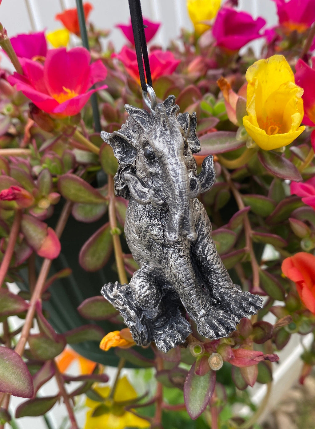 Baku, the Dream Guardian Ornament, Hand Painted Resin Sculpture | Mythical Creature Figurine | Japanese Baku Ornament. Fantasy Art Gift