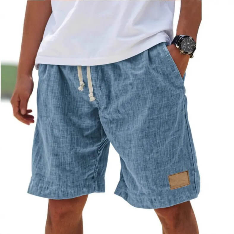 Men's Breathable Linen Holiday Shorts – Retro Loose Fit