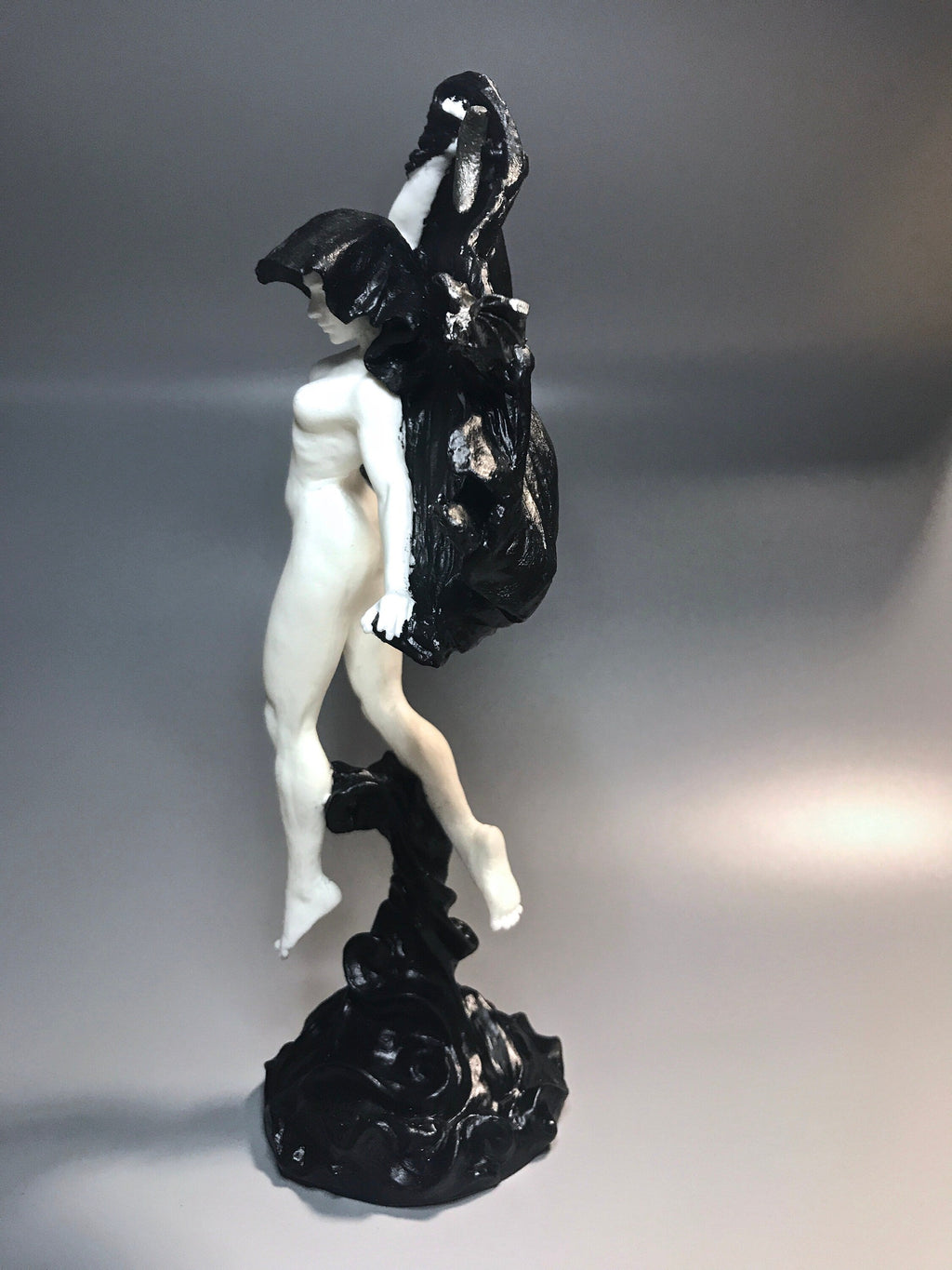 Nyx, the Goddess of the Night Statue, B&W Finish | Mythological Deities Figurine | Myths and Legends Character| Mythic Art for Gothic Decor