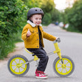 12 Inch Balance Bike with Adjustable Seat and Rotatable Handlebar-Green