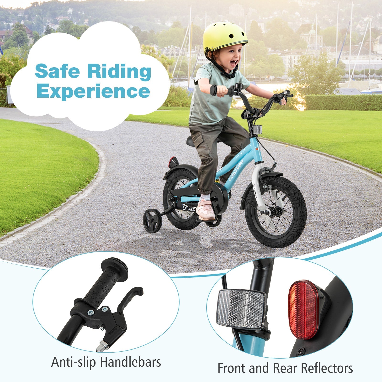 12-Inch Kids Bike for 3-4 Years Old Children Bicycle with Training Wheels