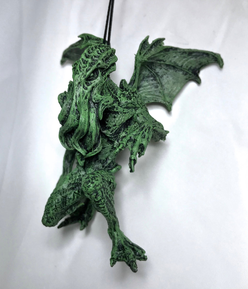H.P. Lovecraft’s Cthulhu Ornament, Hand Painted Sculpture | Cthulhu Mythos Monster Figurine | Lovecraftian Horror Ornament and Gamer Gift