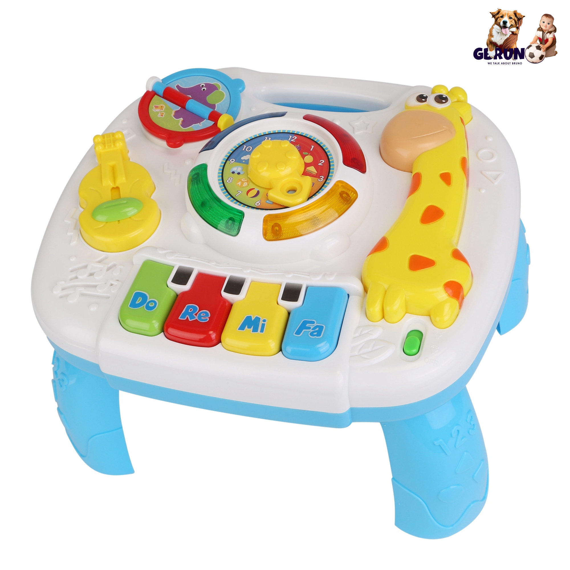 Toddler Musical Learning Table Educational Baby Toys Musical Activity Table Learning Center for 6+ Months Boys Girls Gift