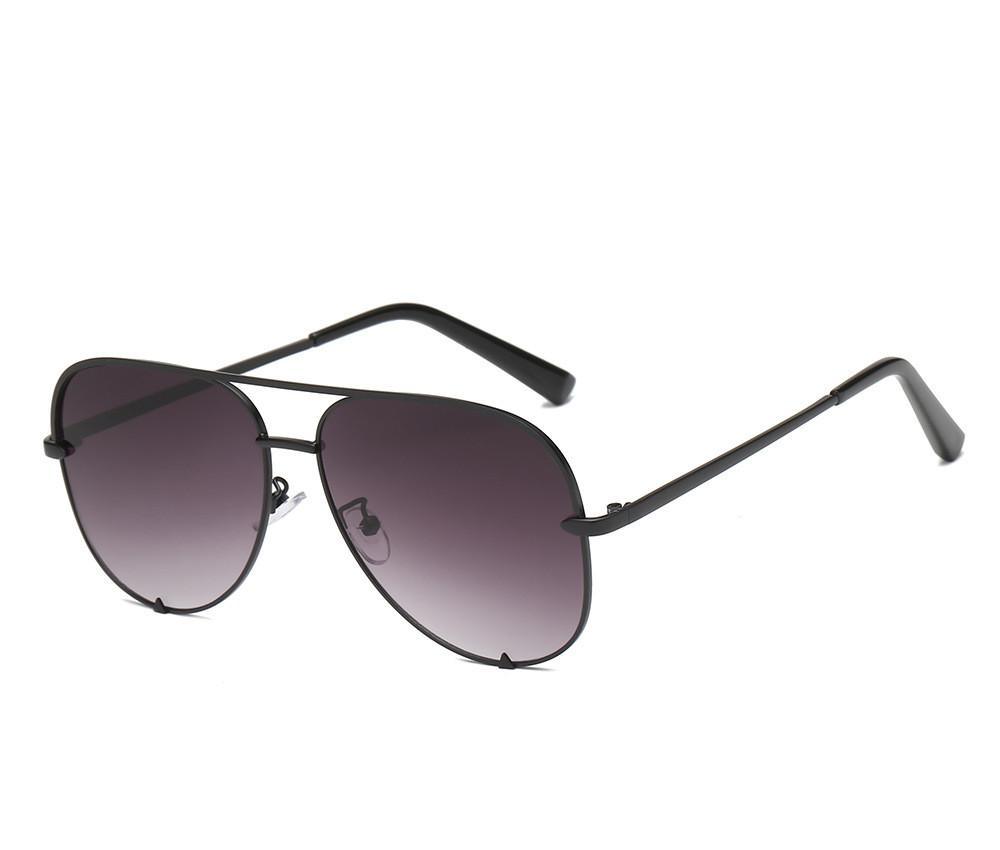 Luxury Lady Vintage Round Metal  Sunglasses For  Driving Black Retro Mirror Sunglasses Woman  Shade Sunglasses With  UV400 Protection