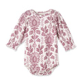 Floral Tapestry Baby Bodysuit - Long Sleeve Vintage Style