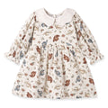Larkspur Prairie Linen Western Dress With Eyelet Collar