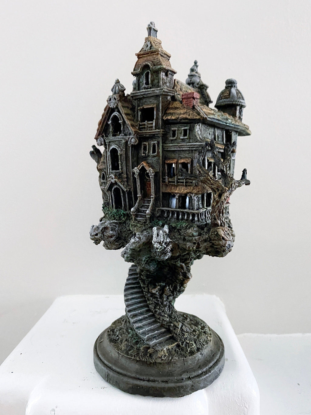 Haunted Mansion, with LED tea light, Full Color