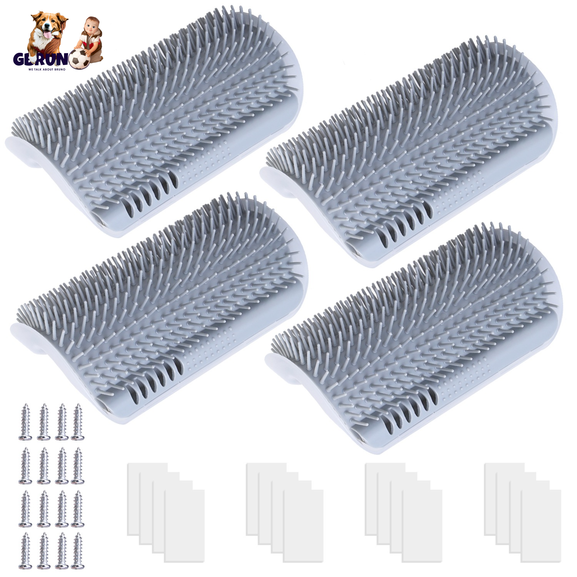 GBruno 4Pcs Cat Self Groomer