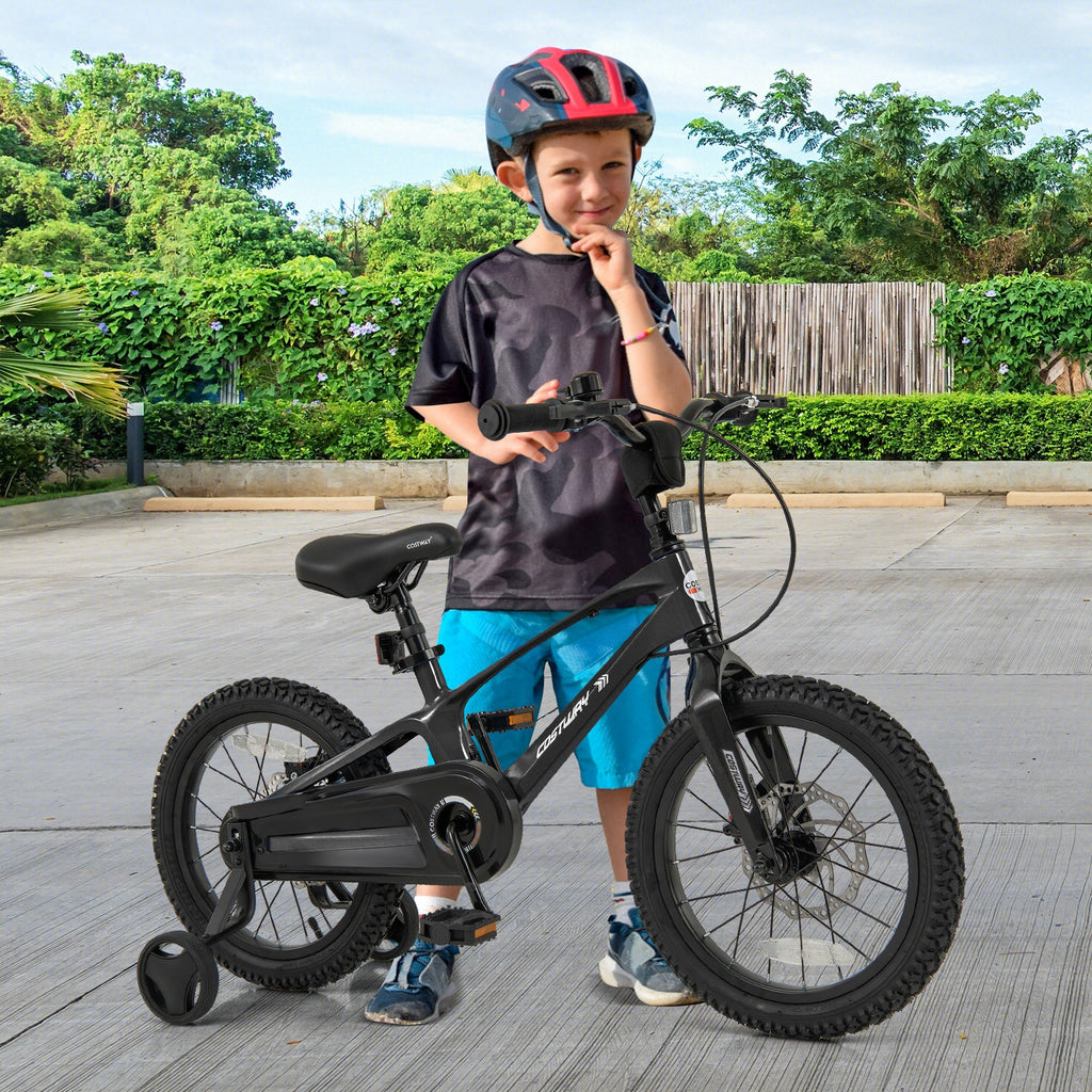 16 Inch Kids Bike Lightweight with 2 Removable Training Wheels for Aged 4-7-16 inches