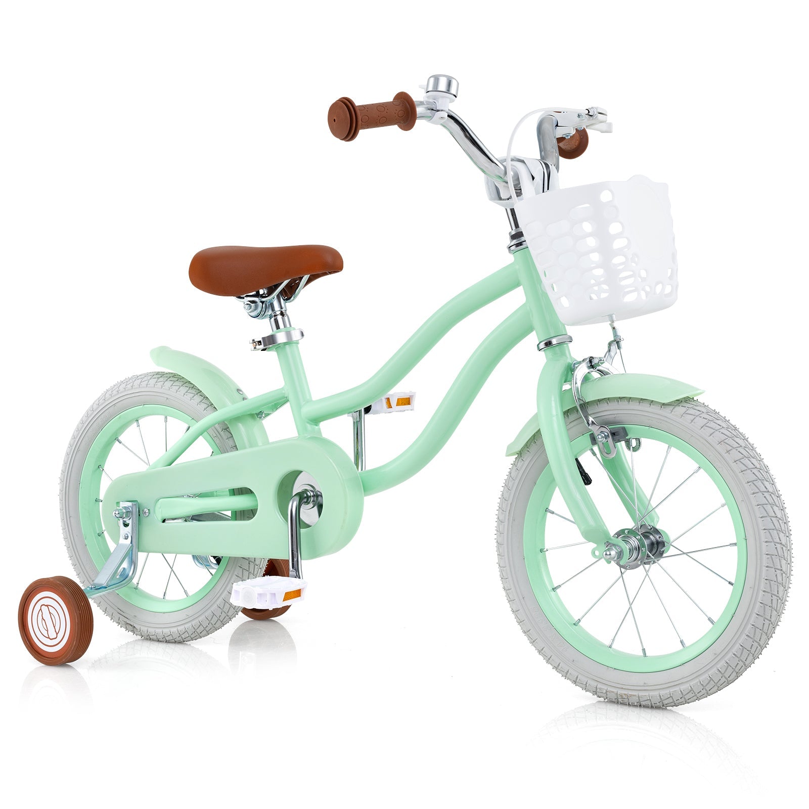 16 Inch Kids Bike with Adjustable Seat and Bell for Kids 3-8 Years Olds-16 inches