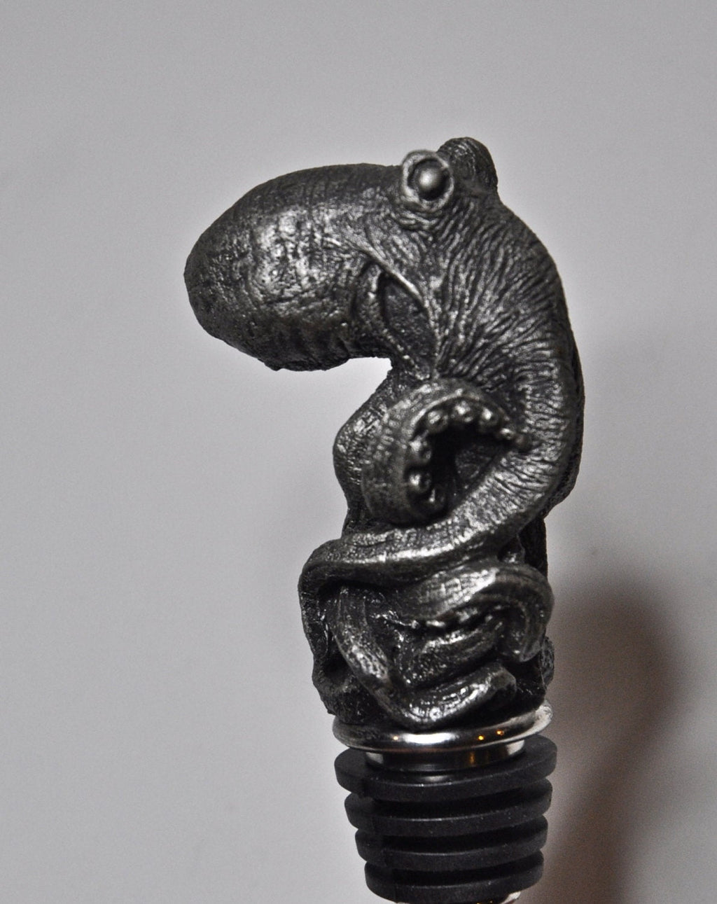 Kraken  Winestopper, Hand Painted Resin | Gothic Nautical Barware | Octopus Cthulhu Bottle Stopper, Gothic Wine and Barware Gift