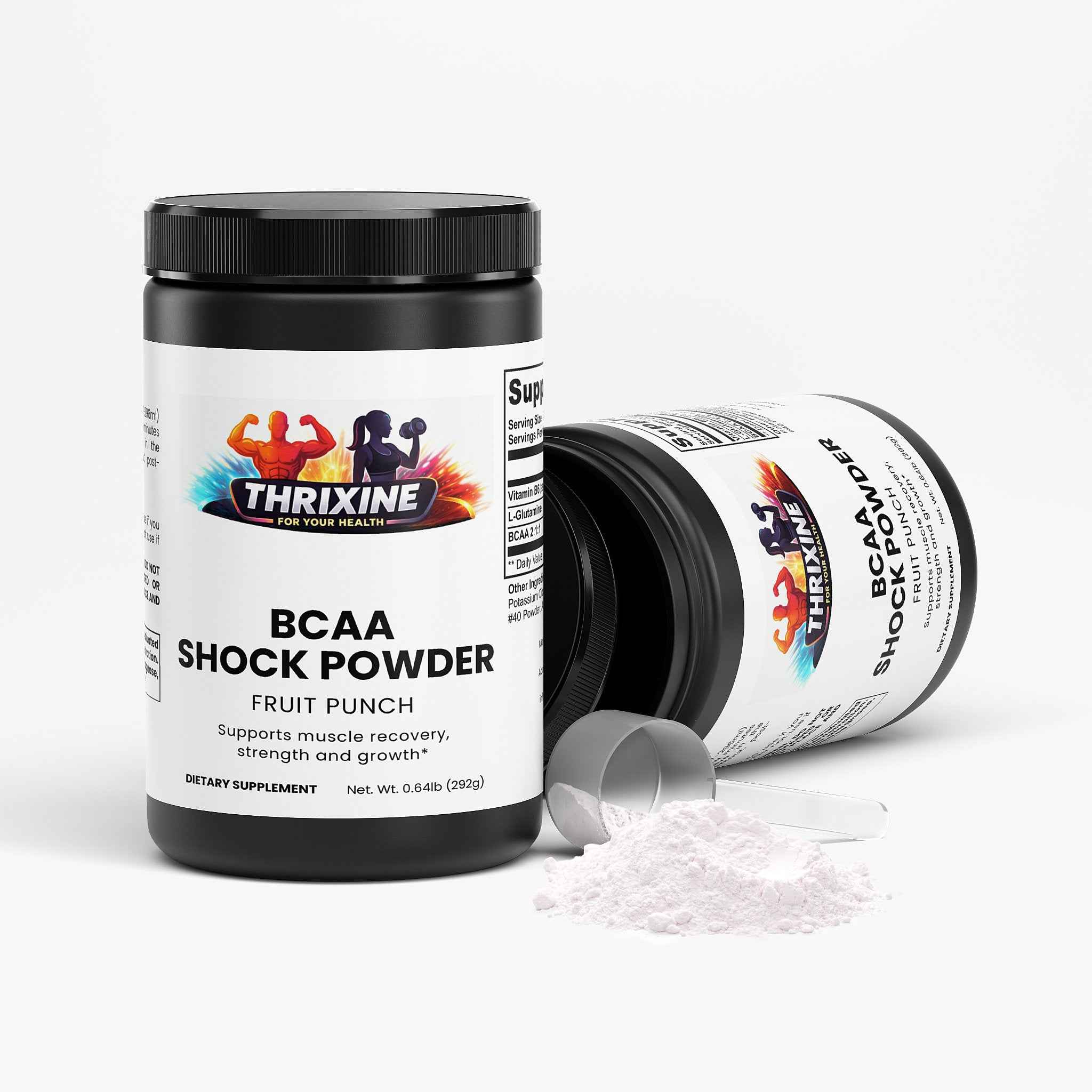 BCAA Shock Powder (Fruit Punch) Made in the USA