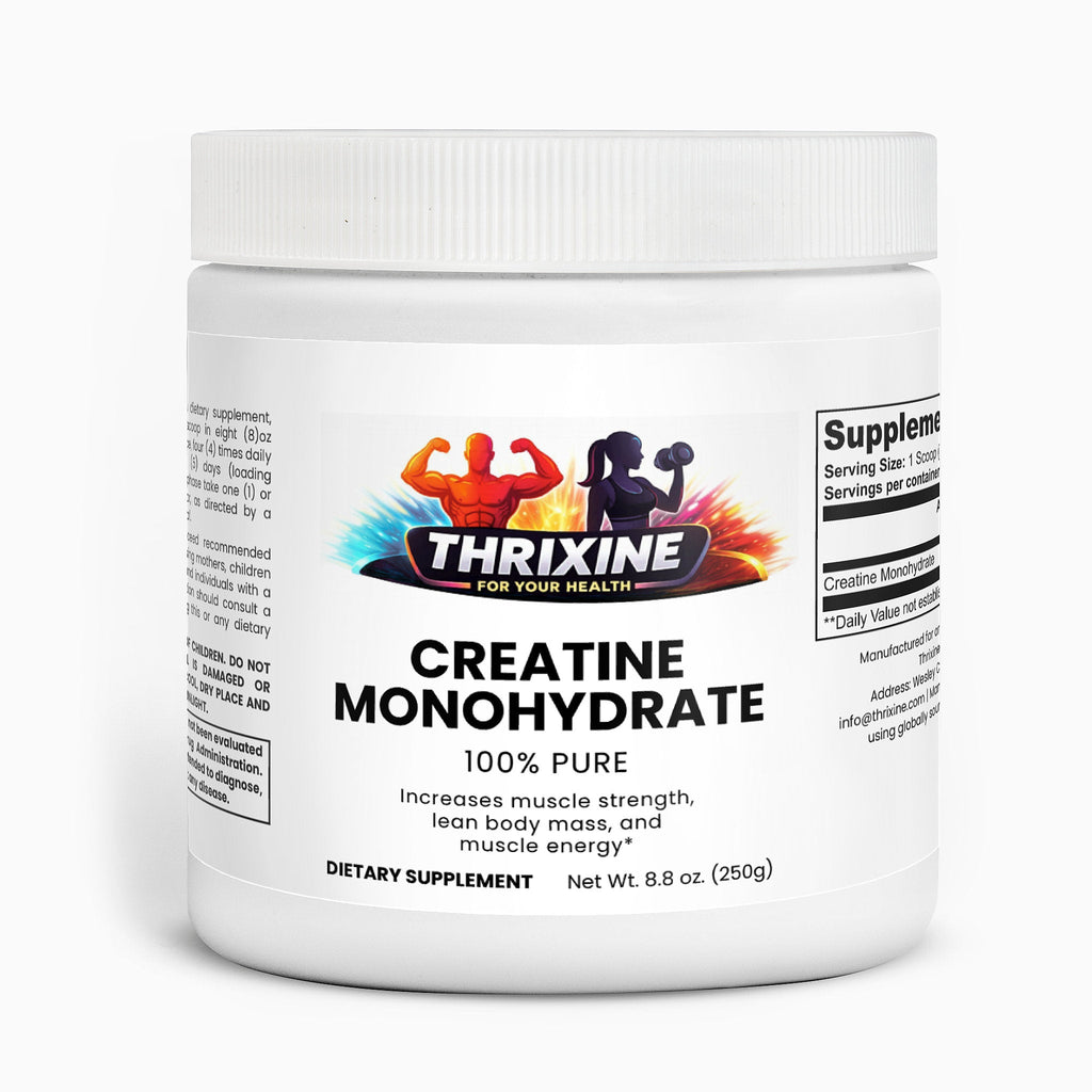 Thrixine Creatine Monohydrate - Made with Love in the USA