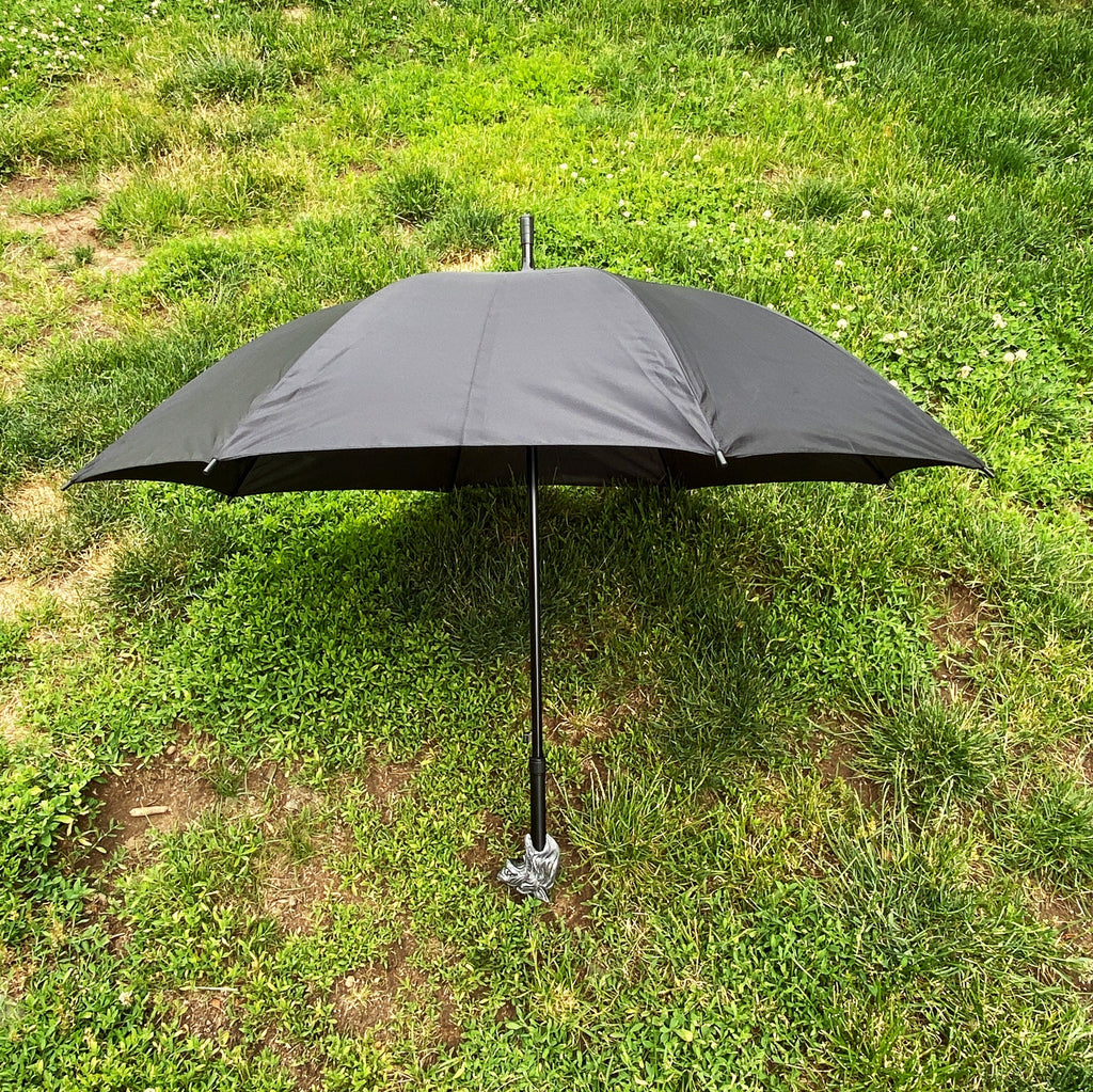 Wolf Head Umbrella, Hand Sculpted Resin | Medieval Gothic Umbrella | Fantasy Cosplay Direwolf Umbrella Cane, Gothic Accessory