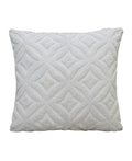 18"x18" White Indoor Outdoor Ogee Decorative Pillow