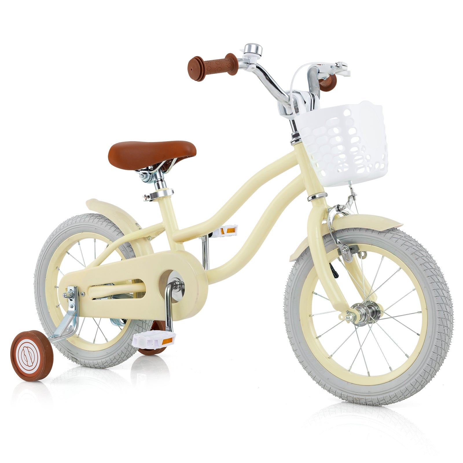 14/16/18 Inch Kids Bike Adjustable with Training Wheels Ages 3-8 Years Olds-18 inches