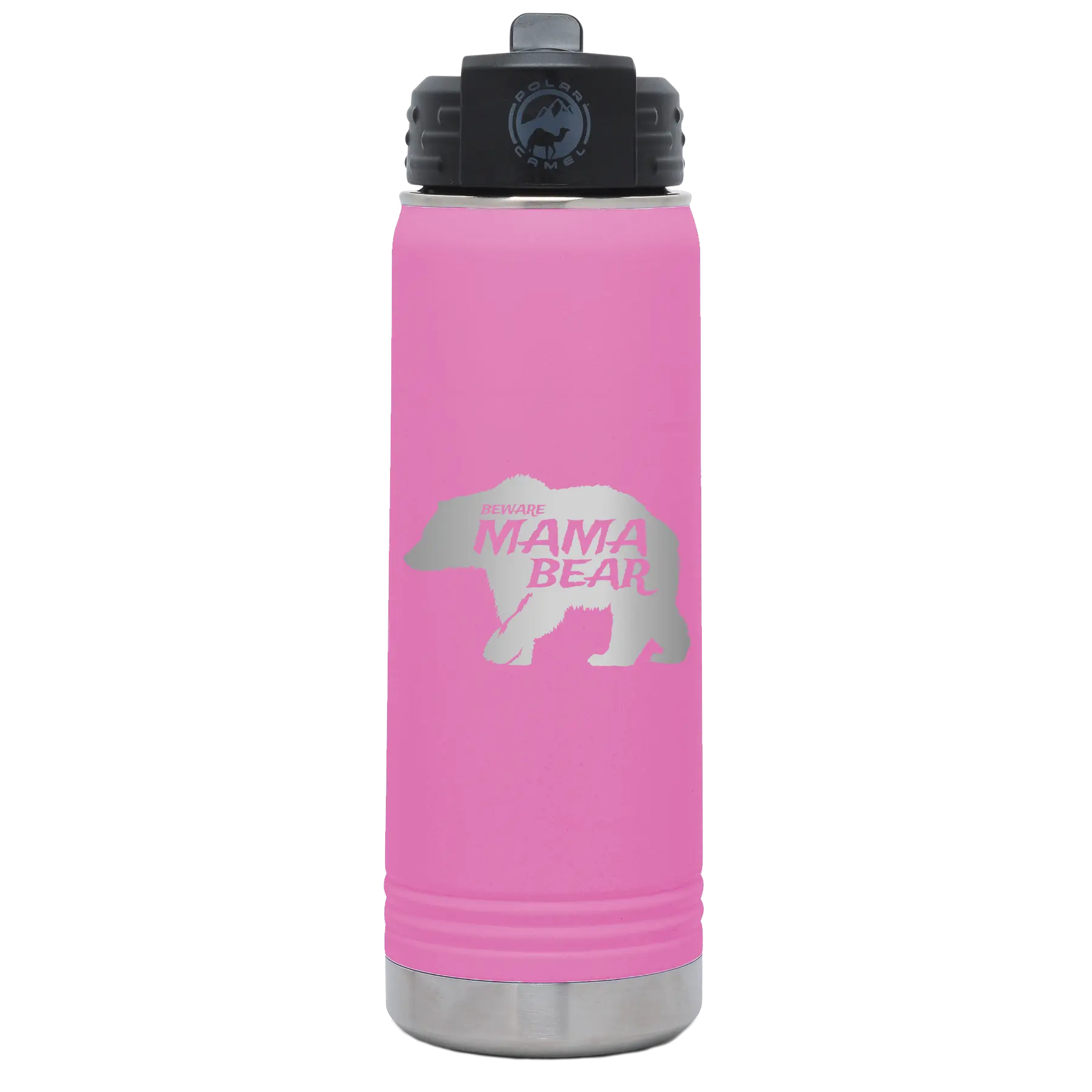 Beware Mama Bear 20 oz Water Bottle | Light Purple