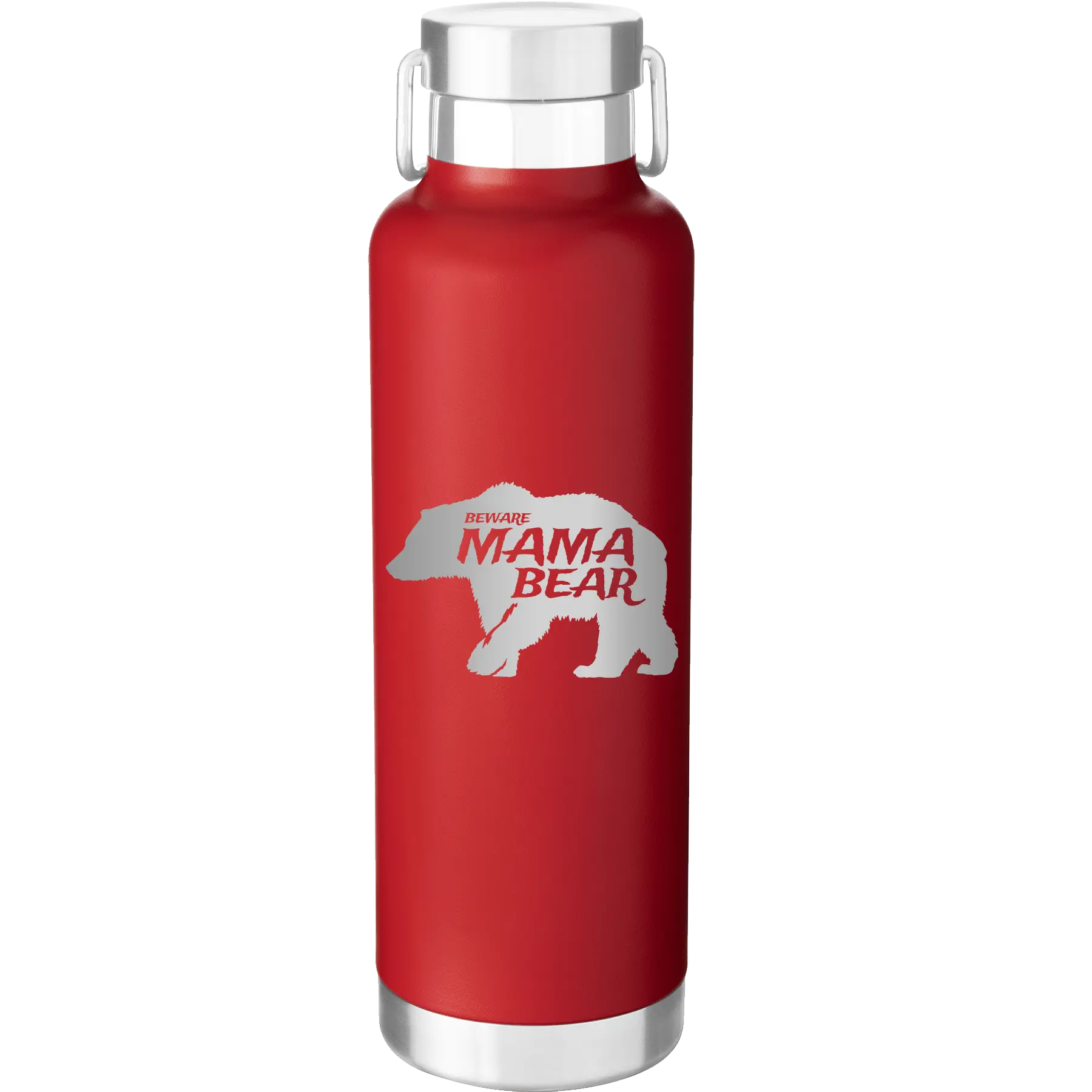 Beware Mama Bear 24 oz Water Bottle | Red
